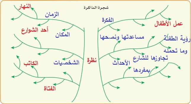 شجرة ذاكرة لنص نظرة